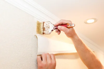 Pose de papier peint à Vasles — revêtements muraux et toiles de verre